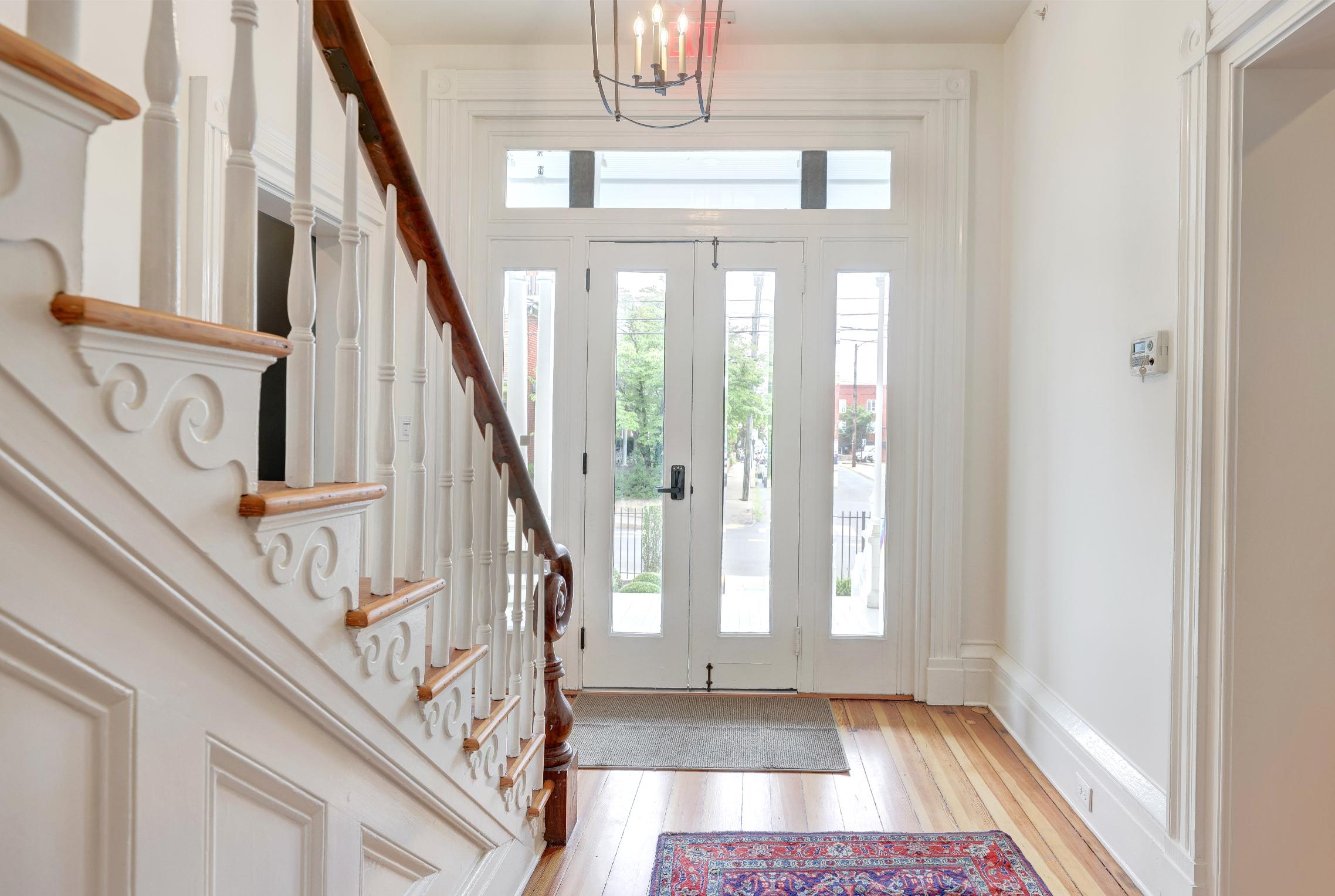 Historic hotel entryway